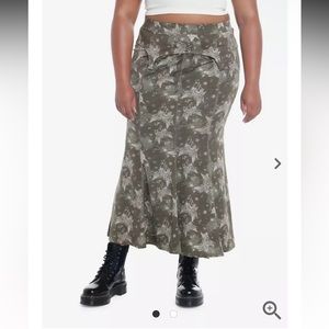 Thorn & Fable Skeleton Fairy Mermaid Maxi Skirt NWT